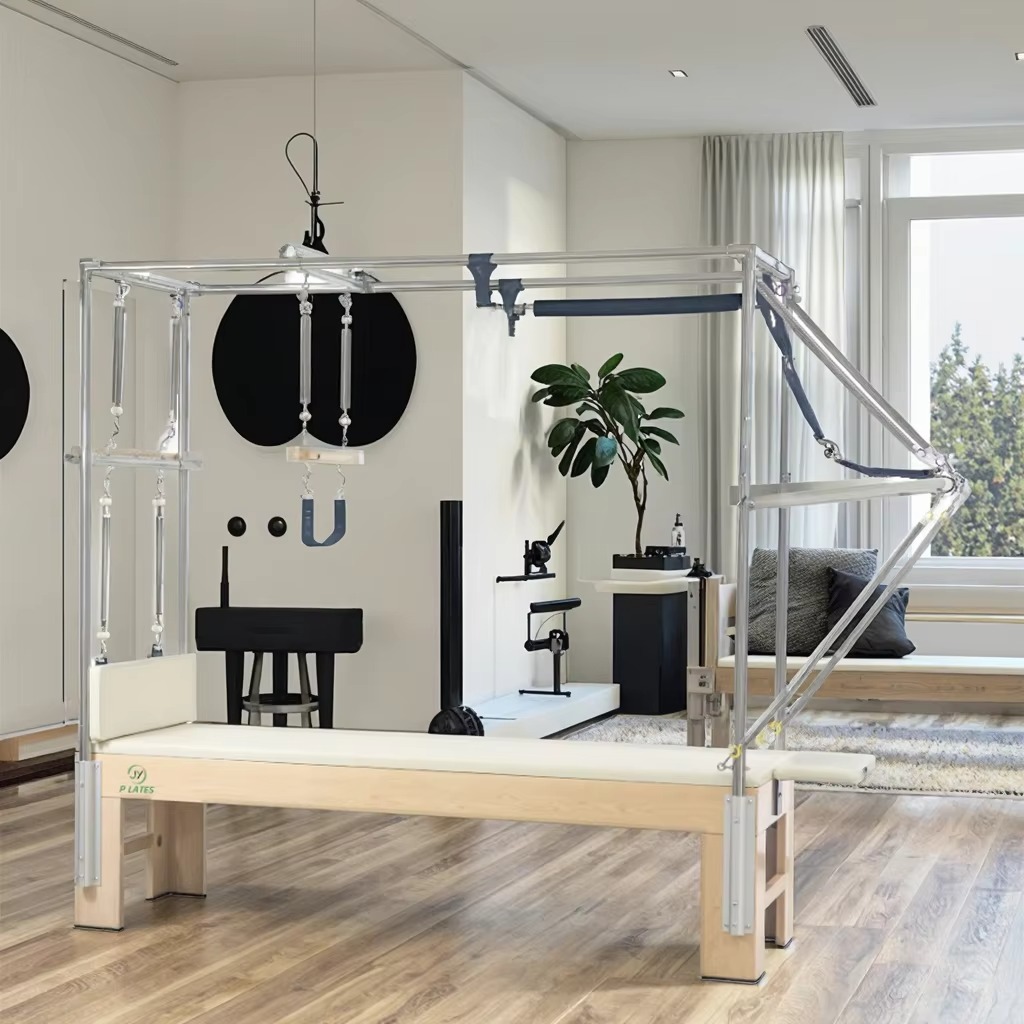 Health & Wellness Stores - เครื่องปฏิรูปพิลาทิสแบบมืออาชีพ ทนทาน ผลิตจากไม้เมเปิล ปรับระดับได้ เหมาะสำหรับใช้ในบ้าน สตูดิโอฟิตเนส