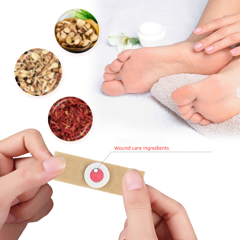 Detox Foot Patch - แผ่นแปะดูแลเท้า 6 ชิ้น แผ่นแปะกำจัดหนังด้าน แผ่นแปะรักษาแผล กำจัดหนังด้าน