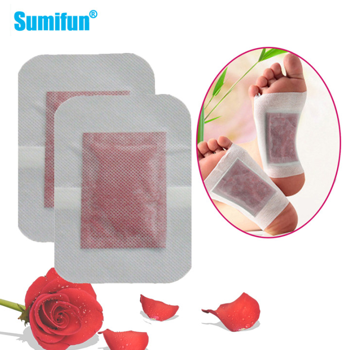 Detox Foot Patch - 10Pcs Rose เท้า Detox พลาสเตอร์รักษานอนไม่หลับช่วย Sleep