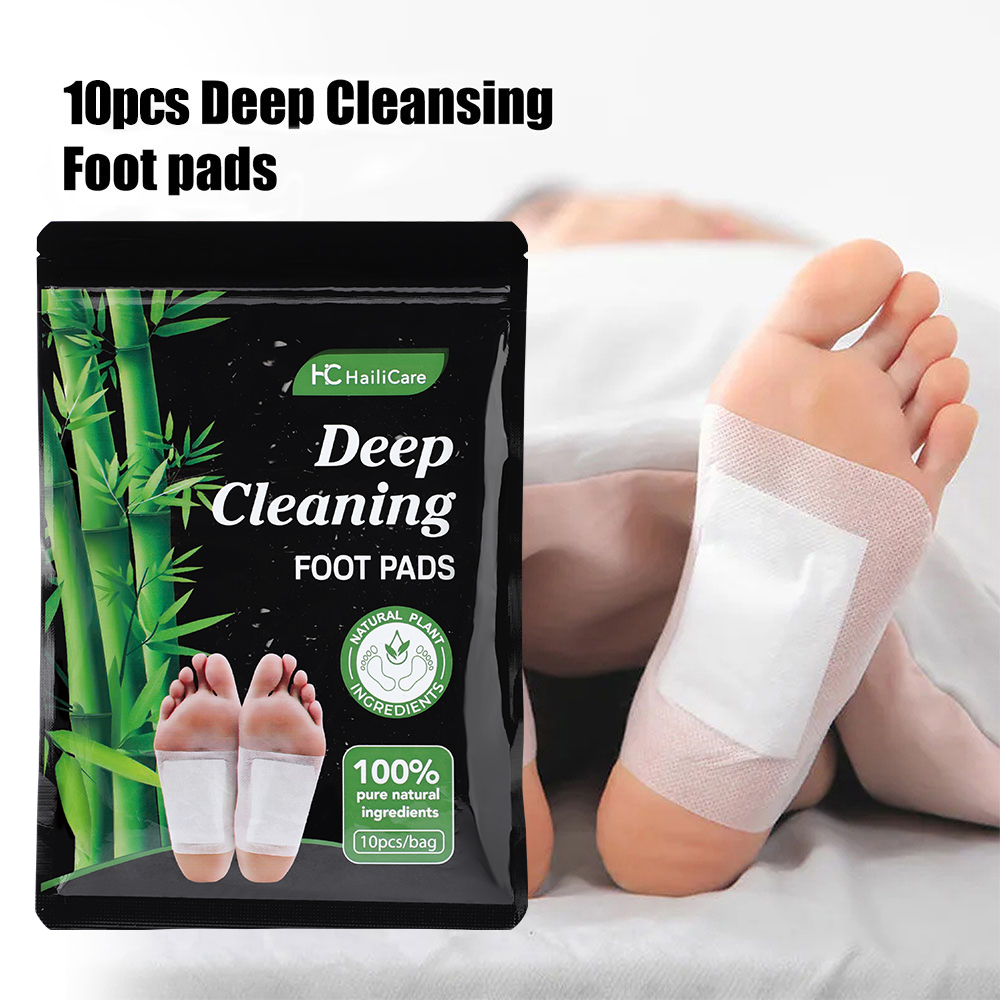 แผ่นแปะเท้าถ่านไม้ไผ่จากใบโกฐจ - Detox Foot Patch บทวิจารณ์และราคา