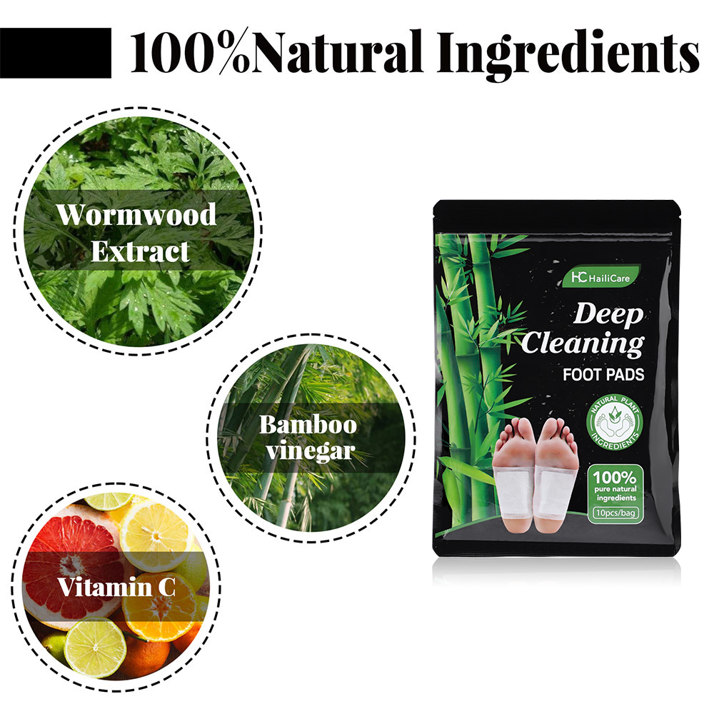 แผ่นแปะเท้าถ่านไม้ไผ่จากใบโกฐจ - Detox Foot Patch บทวิจารณ์และราคา