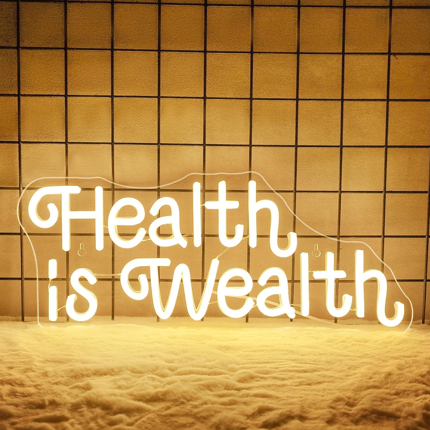 สุขภาพคือความมั่งคั่ง ป้ายไฟนี - Health Wellness Gym บทวิจารณ์และราคา