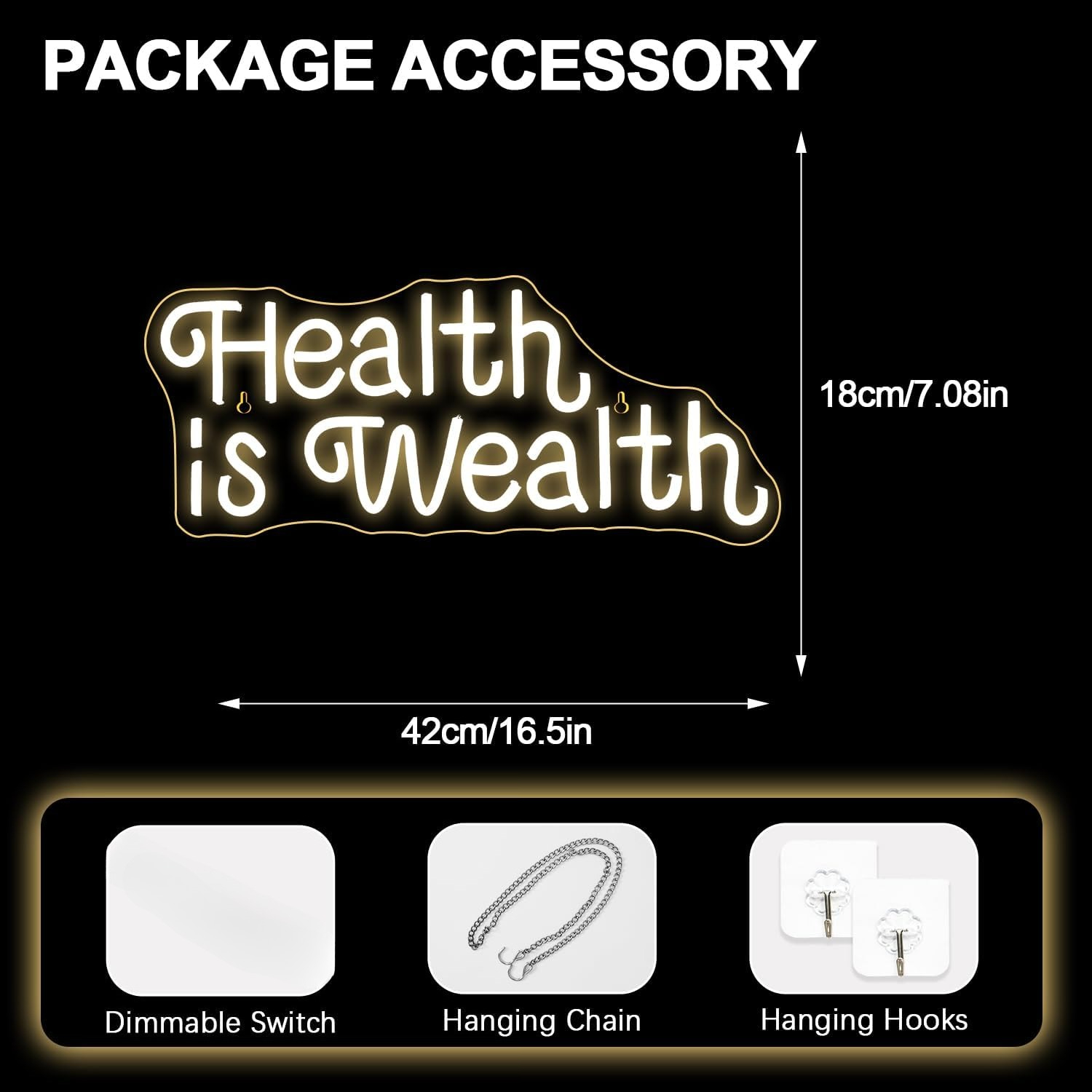 สุขภาพคือความมั่งคั่ง ป้ายไฟนี - Health Wellness Gym บทวิจารณ์และราคา