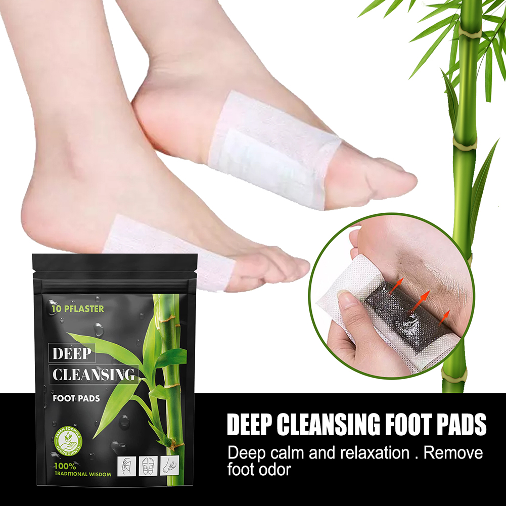 ส่วนผสมจากธรรมชาติ ปลอกหุ้มเท้ - Detox Foot Patch บทวิจารณ์และราคา